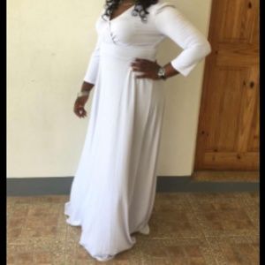 Simple White Maxi Dress